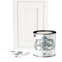 Heirloom Traditions Paint ALL-IN-ONE Paint, Durable cabinet and furniture paint. Built in primer and top coat, no sanding needed. Includes our 30 featured color card - Almond (off white with tan undertone), Quart
