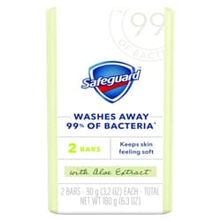 Safeguard Bar Soap Fresh Clean Scent with Aloe Extract, 3.2oz (2 Count)