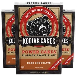 Kodiak Cakes Protein Pancake Power Cakes, Flapjack & Waffle Baking Mix, Dark Chocolate, 18 Ounce, Pack of 3 Dark Chocolate - Pack of 3