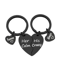 Vadaka Valentine's Day Boyfriend Gift from Girlfriend Couple Keychain Gift Anniversary Jewelry Keychain for Husband Wife His and Her Gifts Fiance Fiancee Gift Wedding Birthday Gifts for Women Men
