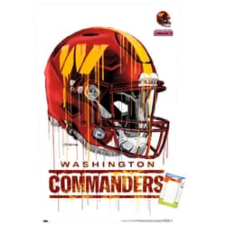 Trends International NFL Washington Commanders - Drip Helmet 22 Wall Poster, 22.375