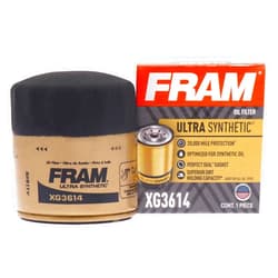 FRAM Ultra Synthetic Automotive Replacement Oil Filter, Designed for Synthetic Oil Changes Lasting up to 20k Miles, XG3614 with SureGrip (Pack of 1)