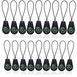 NSBELL 25PCS Mini Survival Compass Zipper Pull Slider Outdoor Camping Hiking Pocket Compass Liquid Filled Compass for Emergency Survival Kits Watchband Paracord Bracelet Necklace Key Chain
