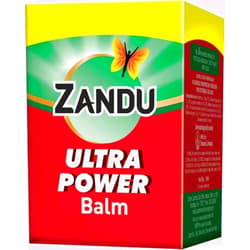 Zandu Ultra Red Balm | Ayurvedic Balm with Menthol, Camphor, Eucalyptus Oil | Relieves from Bodyache, Cold & Muscle Stiffness | Non Greasy & Fast Acting | 0.85 Fl Oz (Pack of 1)