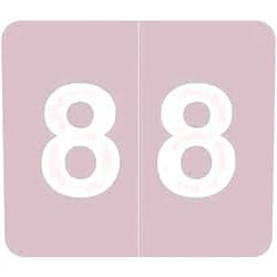 Www.filingsupplies.com V.A. Hospital/Barkley Systems Numeric Label - FNVAM Series (Rolls) - 8 - Lavender