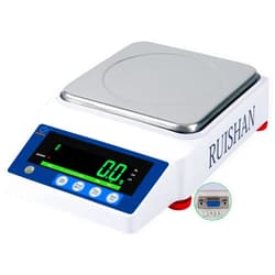 RUISHAN Large Range 10kg x 0.1g Precision Lab Balance Scale Grain/Gram Scale Scientific Scale Calibrated Scale Industrial Laboratory Weighing and Counting Scale Table Top Scale | for Lab, Jewelry