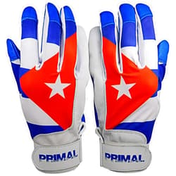 Primal Baseball Primal Basebal Cuba Flag Batting Gloves