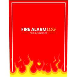 Bottled Success Designs Fire Alarm Log For Businesses: A4 Fire Alarm Testing Log Book | Fire Inspection Diary For Health And Safety Compliance | Record Book For Home or Business Use (red)