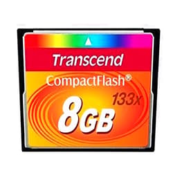 Electronics World Transcend 8GB CompactFlash Memory Card 133x (TS8GCF133) Size: 8 GB, Model: TS8GCF133, Gadget & Electronics Store
