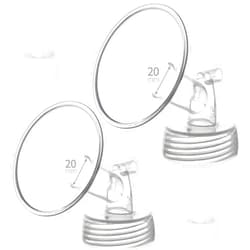 Belmikal 20mm Flange&Duckbill Valve Compatible with Spectra S2 S1 9 Plus Ameda MYA Motif Luna Breastpumps Replacement Spectra Pump Parts Spectra Flange. Compatible with Spectra Parts/Accessories