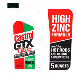 Castrol GTX Classic 20W-50 Conventional Motor Oil, 5 Quarts