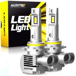 AUXITO 9012 HIR2 Bulbs, 30000LM High Bright 6000K Cool White, CanBus Ready Driving Light with 16000RPM Cooling Fan, Plug-N-Play Halogen Raplacement for 9012 HIR2 Fog Light, Pack of 2