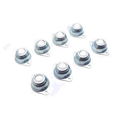 FarBoat 8Pcs Roller Casters 1/2inch Ball Transfer Units Bearing 360 Degrees Universal Wheel Conveyor Roller (Nylon)