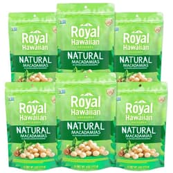 Royal Hawaiian Orchards Macadamia Nuts, Natural, 4 oz (Pack of 6)