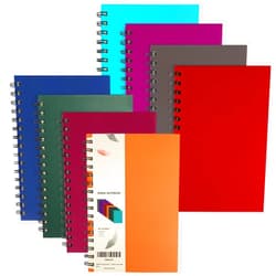 EOOUT 8 Pack Spiral Notebook, Hardcover A5 Notebooks, College Ruled Spiral Journals, Assorted Jewel Tone Colors, 160 Pages, 5.5