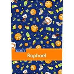 French Edition by Collectif (Author) CAHIER RAPHAEL BLANC,96P,A5 BASKETBALL