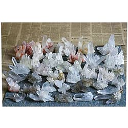Unknowm Decor Stone 100g Goodear Natural White Crystal Column Nunatak Gravel Radiation Energy Stone Decoration