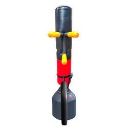 CSBH Portable Wing Chun Dummy for Tree or Soft Object, Portable Wooden Dummy Wing Chun Parts Tied Tree Spring Stump Parts Chinese Kong Fu Training Wall Mounted for Sandbag/Tree (3 Arms, 1 Leg)