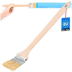 KOTARBAU® Radiator Brush 50 mm Angle Paint Brush Varnish Brush Painting Brush Wooden Brush for Hard to Access Areas +