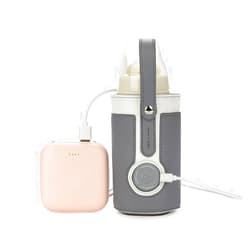 Doherty Baby Bottle Warmer,3 Temperature Adjustable Portable Baby Bottle Warmer for Home and Away