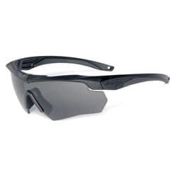 ESS Gray Safety Glasses, Scratch-Resistant, Wraparound Black, One Size