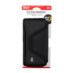 Nite Ize Clip Case Hardshell Universal Rugged Holster - Holster for Men's & Women's Belts - Utility Belt Pouch - Phone Accessories - Cell Phone Pouch - XX-Large, Black