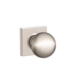 SCHLAGE F10 ORB 619 COL Collins Trim Orbit Hall and Closet Knob, Satin Nickel