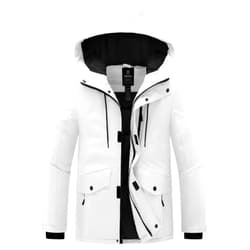wantdo Men's Recycled Winter Jackets Thicken Parka Coat Warterproof Ski Jacket with Hood