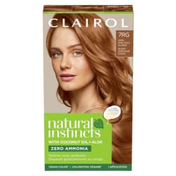 Clairol Natural Instincts Demi-Permanent Hair Dye, 7RG Dark Rose Gold Blonde Hair Color, Pack of 1