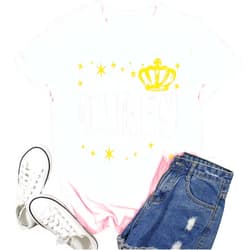 Ascrazy Birthday Shirts for Women Birthday Queen Living My Best Life T-Shirt Happy Bday Crew Tee Tops