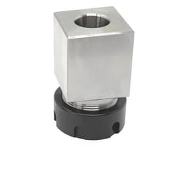 Lzcdelyxiao ER-25 Square Collet Block, ER-25 Square Collet Chuck Block, ER-25 Square Collet Holder, Workholding Holder, 0.005 mm Accuracy, High Concentricity, Finish Machining