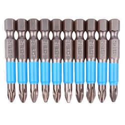Wolfride 10PCS Phillips Head Drill Bit Magnetic Phillips Head Screwdriver Bits PH2 Bit Set - 50mm