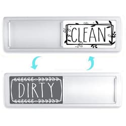 BabyPop! Dishwasher Magnet Clean Dirty Sign, Clean Dirty Magnet for Dishwasher, Dirty Clean Dishwasher Magnet, Dishwasher Clean Dirty Sign, Strong/Non Scratch Farmhouse Rustic Design