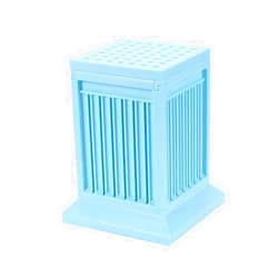 YFUG GO 49 Holes Meat Skewer Kebab Maker Box,Kitchen Quick Bbq Skewer Maker Meat Maker (Blue)