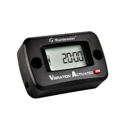 Runleader Digital Vibration Hour Meter for Maintenance, User Lock in,Cordless & Waterproof Design for Garden Tractor Generator Compressor Motorcycle Boat Chainsaw etc.