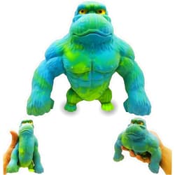 FULLYOOUPUP Jumbo Blue&Green Stretch Rubber Monkey Toy,Gorilla Squishy Toy for Kids and Adults,Squeeze Gorilla Stress Toy for Relieving Stress and Anxiety ADHD,Monkey Sensory Toy Gift for Christmas,Easter
