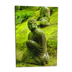 Canvas Lab | Serene Moss | 15 x 20 in | Canvas Print Wall Art | Religion and Spirituality, Buda | Wall Decor for Bedroom, Living Room or Office
