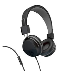 JLab Neon Folding On-Ear Headphones, Black, Wired Headphones, Tangle Free Cord, Noise Isolation, 40mm Neodymium Drivers, C3 Sound (Crystal Clear Clarity)