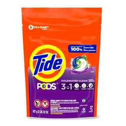JÁCLER TIDE PODS Laundry Detergent Soap Pacs, Spring Meadow Scent, Powerful 3-in-1 Clean, HE Compatible, 39 Count (1 Bag)