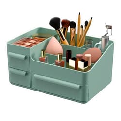 CHANCETSUI Makeup Organizer With Drawer For Vanity: Cosmetics Organizers Storage - Holder For Lipstick Nail Polish Eyeshadow Brush