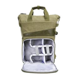 MOSISO Camera Backpack, DSLR/SLR/Mirrorless Camera Bag Case with Tripod Holder&15-16 inch Laptop Compartment&PU Handle, Canvas Photography Backpack Compatible with Canon/Nikon/Sony, Olive Yellow