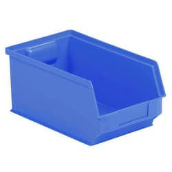 SSI SCHAEFER Hopper Bin, Stackable, Blue, 6In.W, 20In.L.