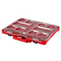 Millwavkee Tool Organizer/Compartment Box Compatible with Milwaukee 48-22-8431 10-Compartment Durable PACKOUT Low-Profile Tool Organizer