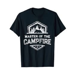 I'm The Masked Director That's Why MASTER of CAMPFIRE Hiking King Camping Life Camp Leader T-Shirt