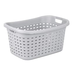 STERILITE 12756A06 Cement Color Weave Laundry Basket, 26