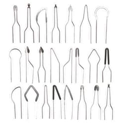 ZZHXSM 23PCS Pyrographic Tip Kit Wire Pen Nibs Wood Burning Tips Carving Heating Wire Replacement for High Impedance Pyrography Machine Wood Burning Wire Nibs