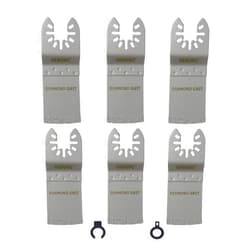 HEMUNC Oscillating Tool Blades, HEMUNC 6PCS Oscillating Multi Tool Diamond Saw Blades for Grout Removal, Flush Cut, Compatible with Dewalt Bosch Dremel Rockwell Makita Fein Multimaster Milwaukee and More