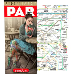 Stephan Van Dam StreetSmart® Paris Map by VanDam - City Center Street Map of Paris, France - Laminated folding pocket size city travel and Metro map with all attractions, sights and hotels (2026) English and French Edition)