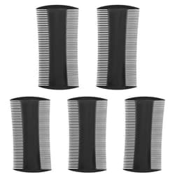 Apausvcm 5 Pack Double-Sided Pocket Comb, Beard Grooming & Mustache Comb for Men Dandruff Removal Hair Combs Everyday Combs for Hair Tangle Free