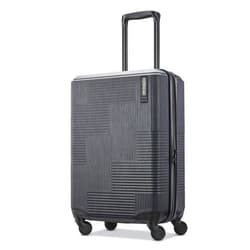 American Tourister Stratum XLT Expandable Hardside Luggage with Spinner Wheels, Jet Black, Carry-On 21-Inch